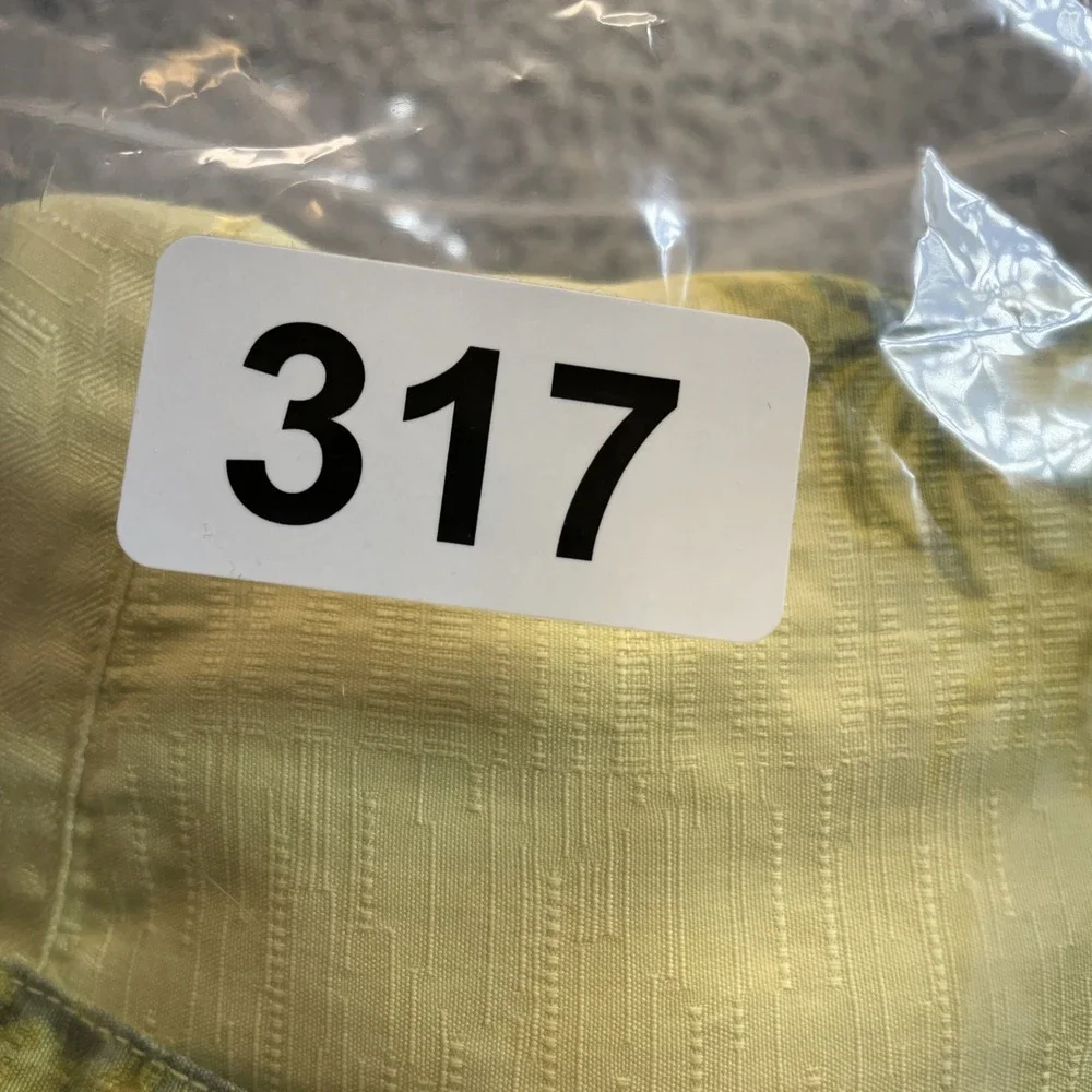 Tommy Bahama Shirts Mens Large Yellow Silk Palm Tree Tiger Hawaiian Camp Casual - Picture 12 of 12